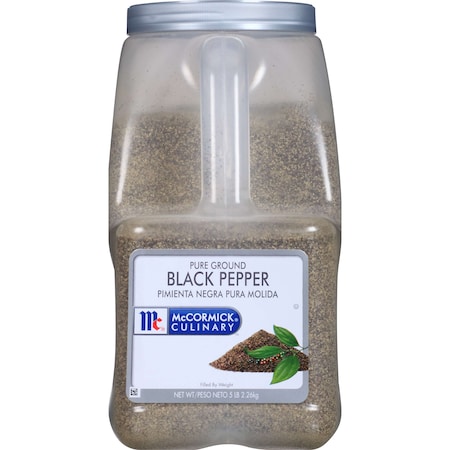 Mccormick McCormick Culinary Pure Ground Black Pepper 5lbs Container, PK3 932456